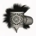 nordic forearm cuff tattoo design idea