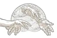 The Creation of Adam art tattoo design idea