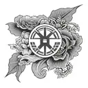 korean flag tattoo design idea