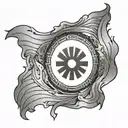 korean flag tattoo design idea