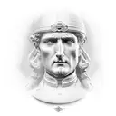 statue of saint Matteo  tattoo design idea