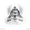 statue of saint Matteo  tattoo design idea