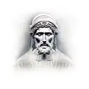 statue of saint Matteo  tattoo design idea