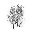 bluebonnets tattoo design idea