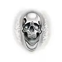 skull brass knuckle tattoo design idea