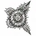 saw blade memorial tattoo tattoo design idea