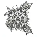 saw blade memorial tattoo tattoo design idea