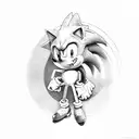 sonic the hedgehog tattoo design idea