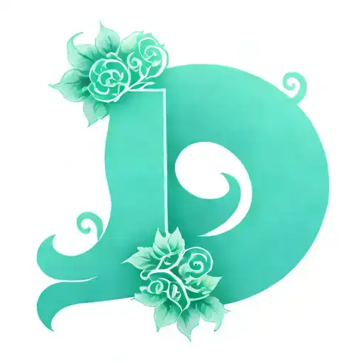 An ambigram tattoo of the text LAROCO incorporating elements of nature, such as trees, flowers, and animals tattoo design idea