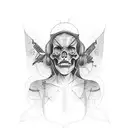 Attitude tattoo design idea