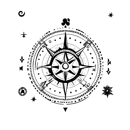 Amazon.com : Simply Inked Compass Temporary Tattoo Pack of 5, Size: 5 x 7.5  inch l Black l : Beauty & Personal Care