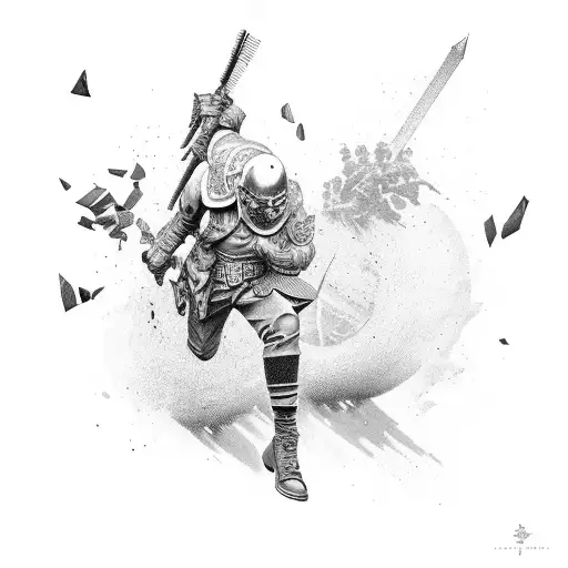 battle royale tattoo design idea