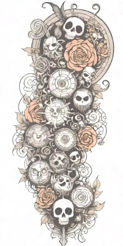 Tim Burton inspired  tattoo design idea