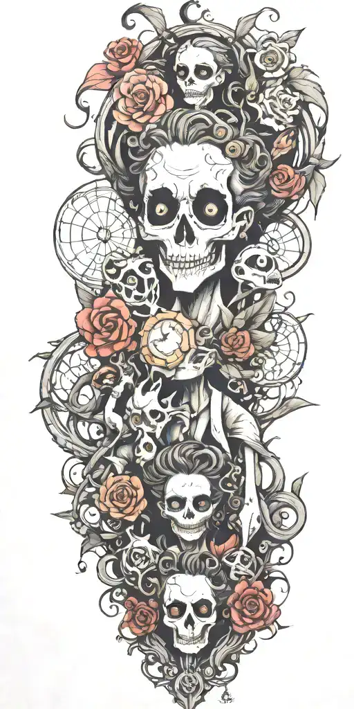 Tim Burton inspired  tattoo design idea