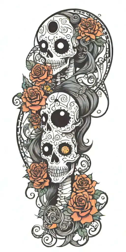Tim Burton esque tattoo design idea