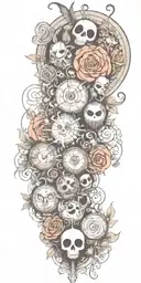 Tim Burton inspired  tattoo design idea