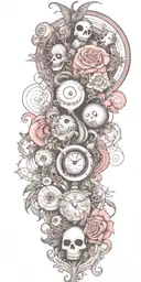 Tim Burton inspired  tattoo design idea