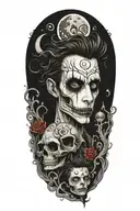 Tim Burton esque tattoo design idea