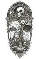 Tim Burton esque tattoo design idea