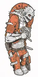 chainsaw man tattoo design idea