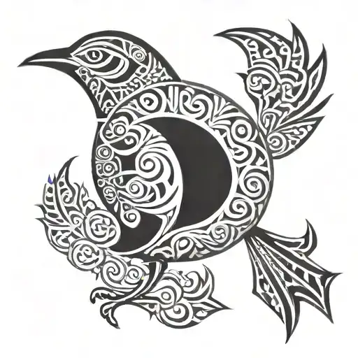 iwa bird tattoo design idea