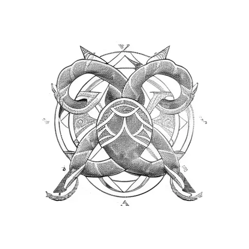 Cancer zodiac  tattoo design idea