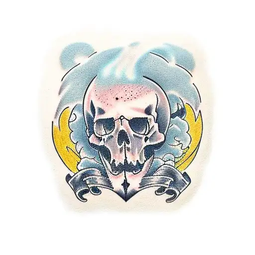 loner death tattoo design idea