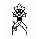 loner death tattoo design idea