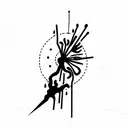 loner death tattoo design idea