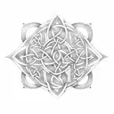 old Celtic runes tattoo design idea