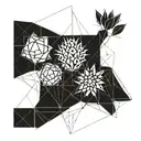 word pear cactus tattoo design idea