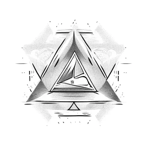 triangle, kids, love 09,19,22 tattoo design idea