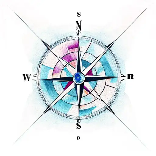 compass under repair  tattoo design idea