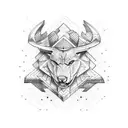 the word strength  tattoo design idea