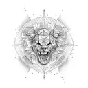 the word strength  tattoo design idea