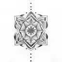 word strength in authoratative fonts tattoo design idea