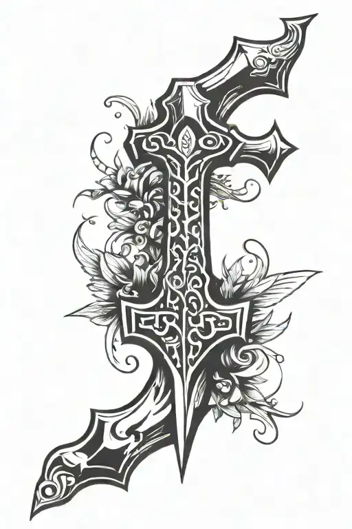  	1.	Centerpiece: Mjölnir (Thor’s Hammer) 	•	Place Thor’s Hammer as the central focus of the tattoo. It should be bold,  tattoo design idea
