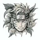 naruto headband wrapped on thigh tattoo tattoo design idea