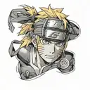 naruto headband wrapped on thigh tattoo tattoo design idea