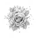 flores com nome helena tattoo design idea