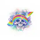 arco iris  tattoo design idea