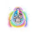 arco iris  tattoo design idea