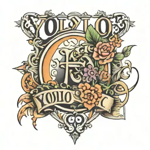 "Yolo" tattoo design idea