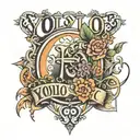 "Yolo" tattoo design idea
