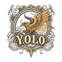 "Yolo" tattoo design idea