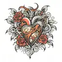 heart attack tattoo design idea