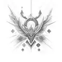 flecha de sagitario tattoo design idea