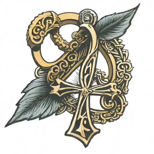 ankh with Roman's 12:2  tattoo design idea