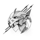 spartan with arrow tattoo design idea