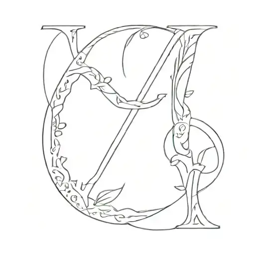 831 8 letters tattoo design idea